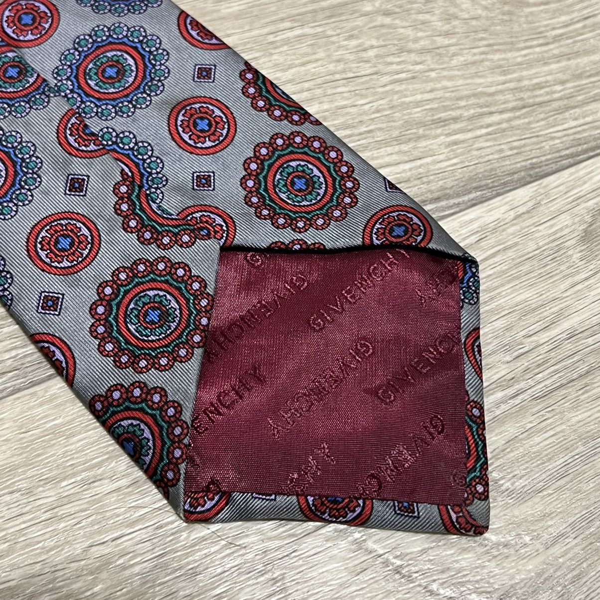 Givenchy Givenchy silk monogram tie many logo England Size ONE SIZE - 3 Thumbnail