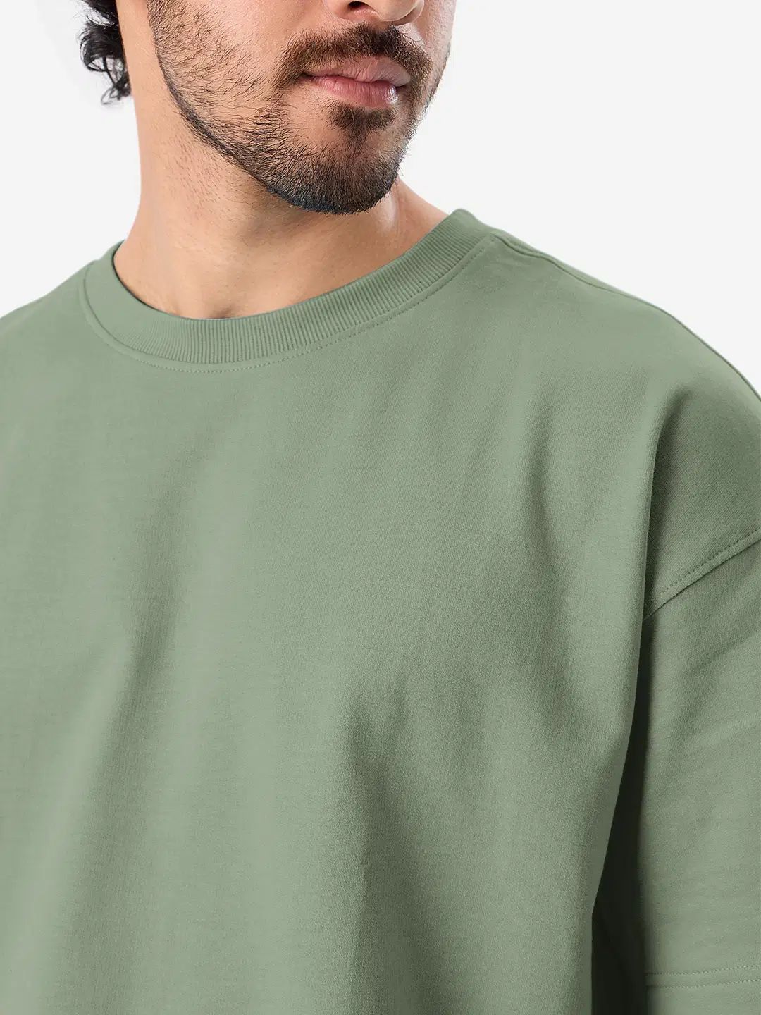 Designer Sage Green Oversized T-Shirts Size US S / EU 44-46 / 1 - 2 Thumbnail