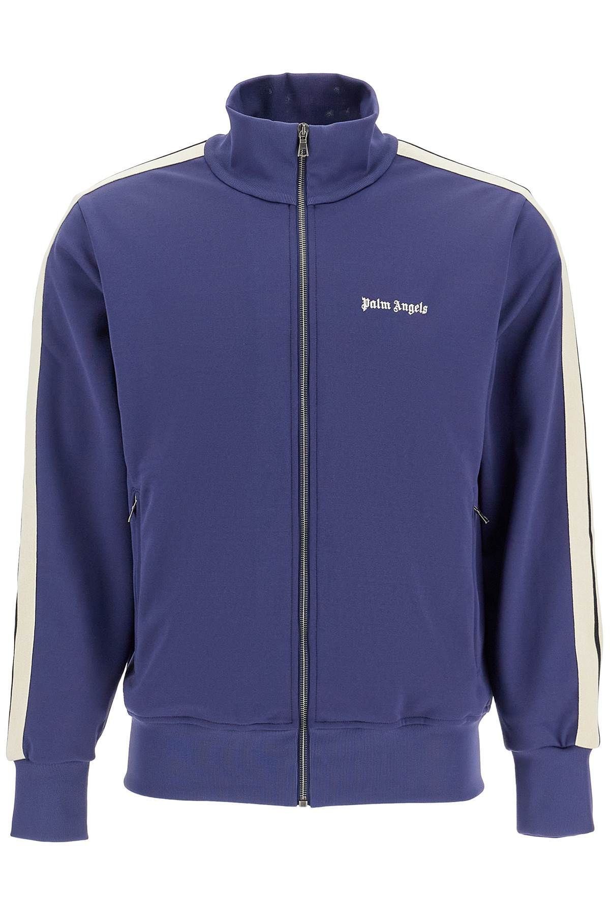 Palm Angels Contrast Band Track Jacket With Nine Words Label Size L