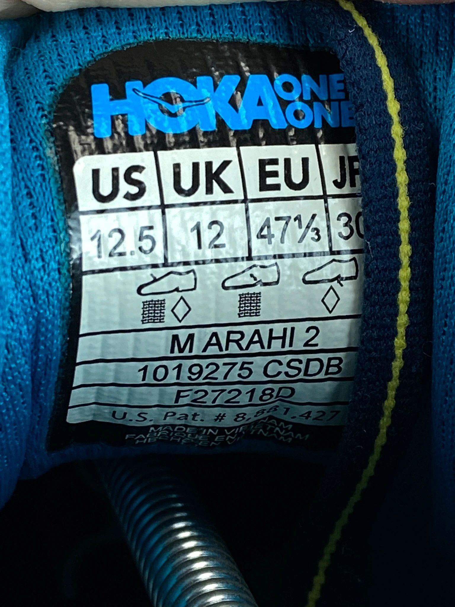 Hoka HOKA One One Blue Running Shoes Size 47 1/3 Size US 14 / EU 47 - 10 Thumbnail