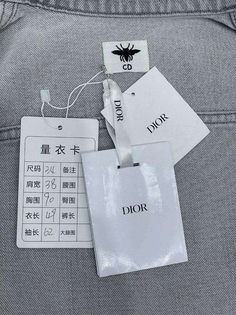 Dior Dior 21 autumn and winter ink painting washed denim jacket Size XXS / US 00 / IT 34 - 6 Thumbnail