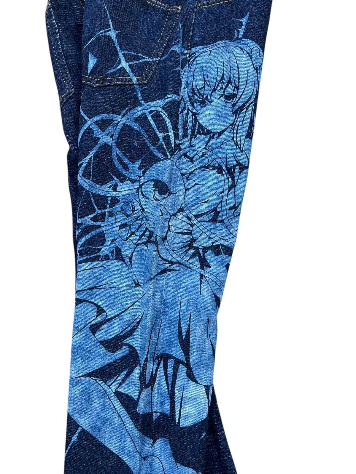 Kapital Japanese Anime character Denim Jeans Size US 34 / EU 50 - 5 Thumbnail