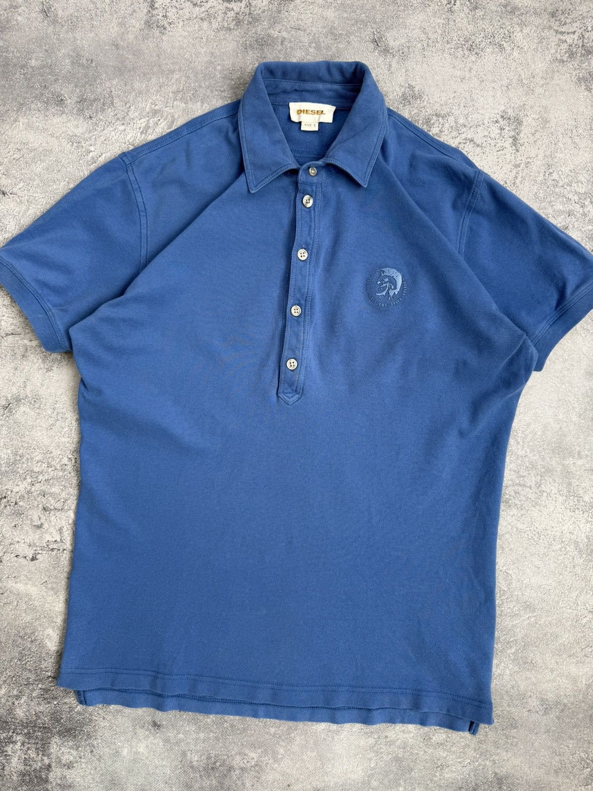 Diesel Vintage Y2K Diesel Avant Garde Polo Shirt 90s Streetwear Size US S / EU 44-46 / 1 - 7 Thumbnail