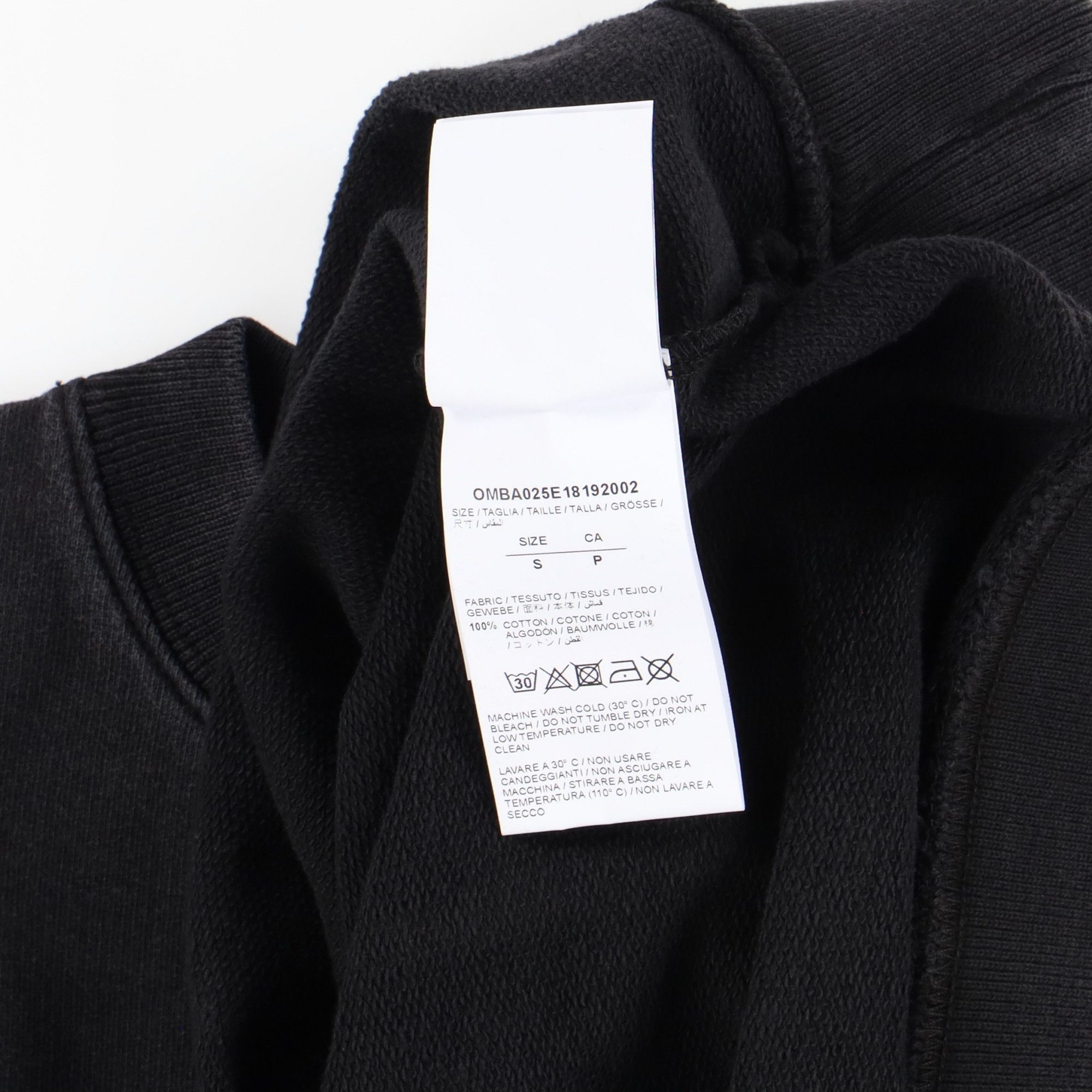 Off-White Washed Black 3D Line Diag Arrows Logo Sweatshirt Size S / US 4 / IT 40 - 7 Thumbnail