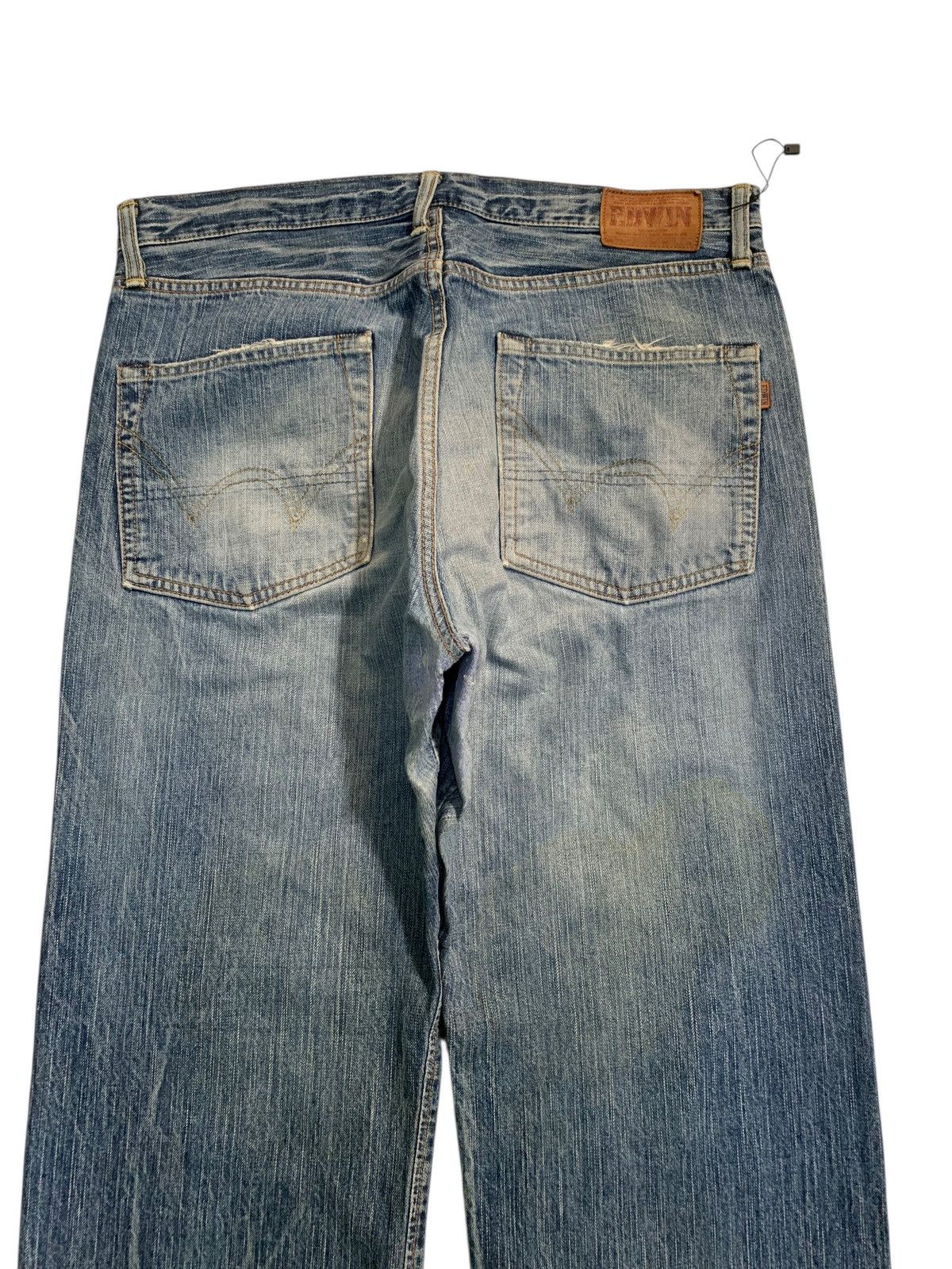 Japanese Brand VINTAGE EDWIN 505Z SELVEDGE RUSTY JAPANESE DISTRESSED DENIM Size US 35 - 9 Thumbnail