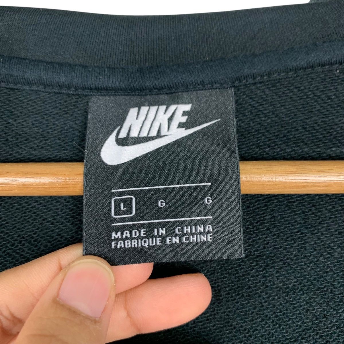 Nike NIKE Embroidery Small Logo Black Zipper Hoodies #1963-C85 Size US L / EU 52-54 / 3 - 17 Thumbnail