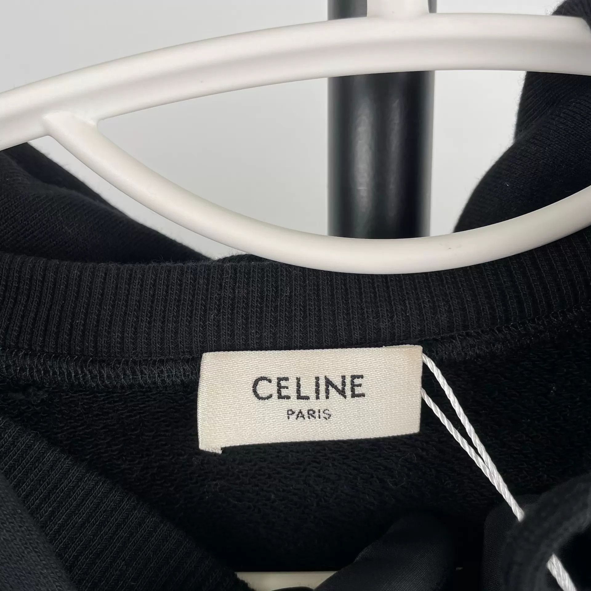 Celine Celine Black Cotton Sweatshirt XS Size US XS / EU 42 / 0 - 4 Thumbnail