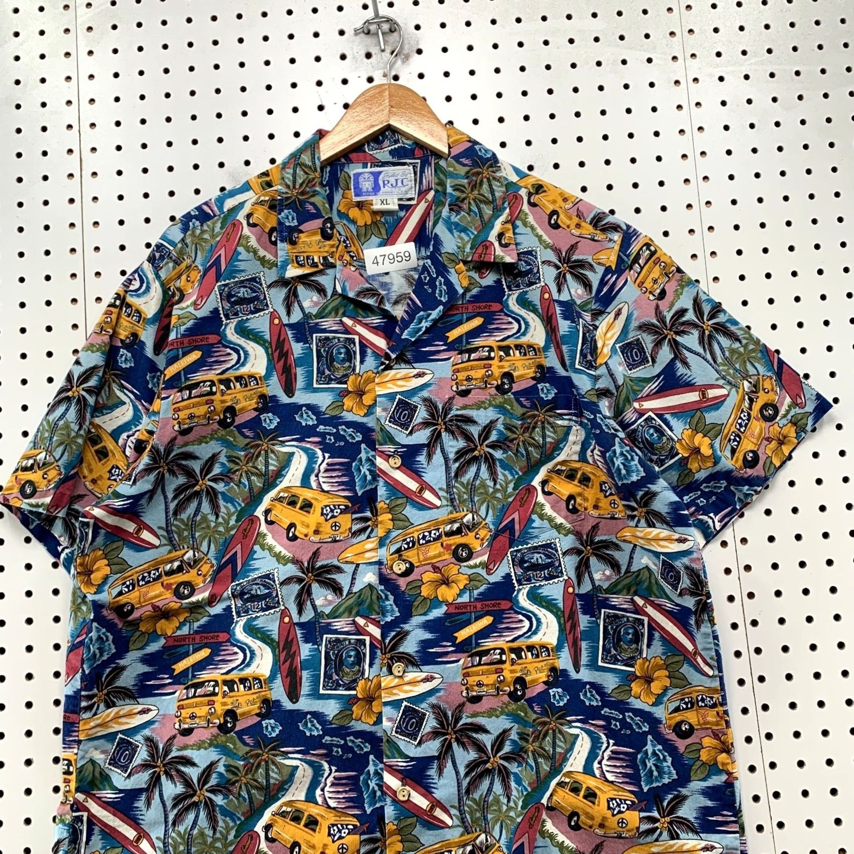 Vintage VINTAGE RJC Hawaiian Shirt Mens XL Surf Board Beach All Over Graphic USA Shirt XS? Size US XL / EU 56 / 4 - 4 Thumbnail