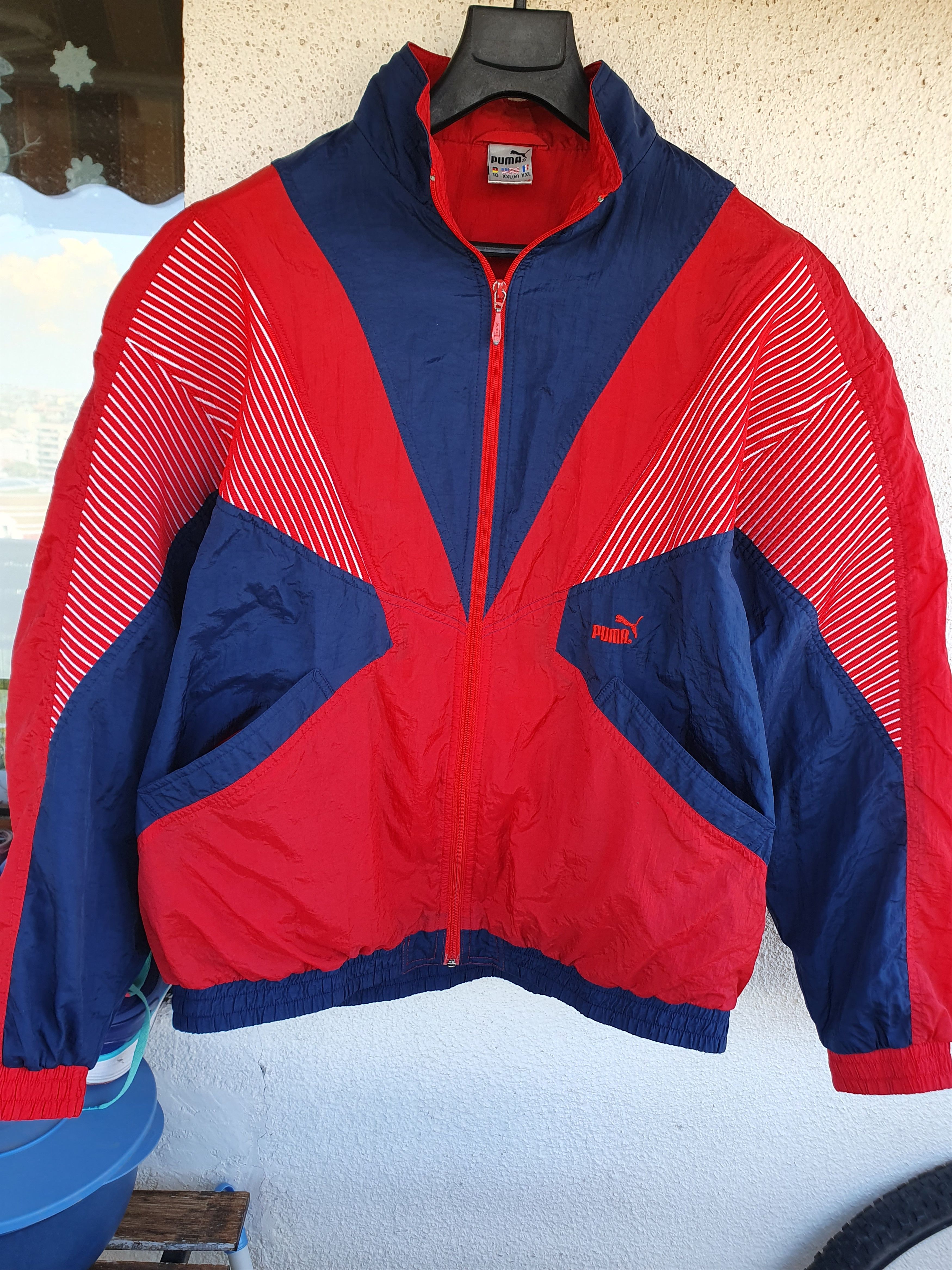 Puma × Vintage Puma Vintage Track Jacket Colourblock Swag sz XL Size US XL / EU 56 / 4 - 2 Thumbnail