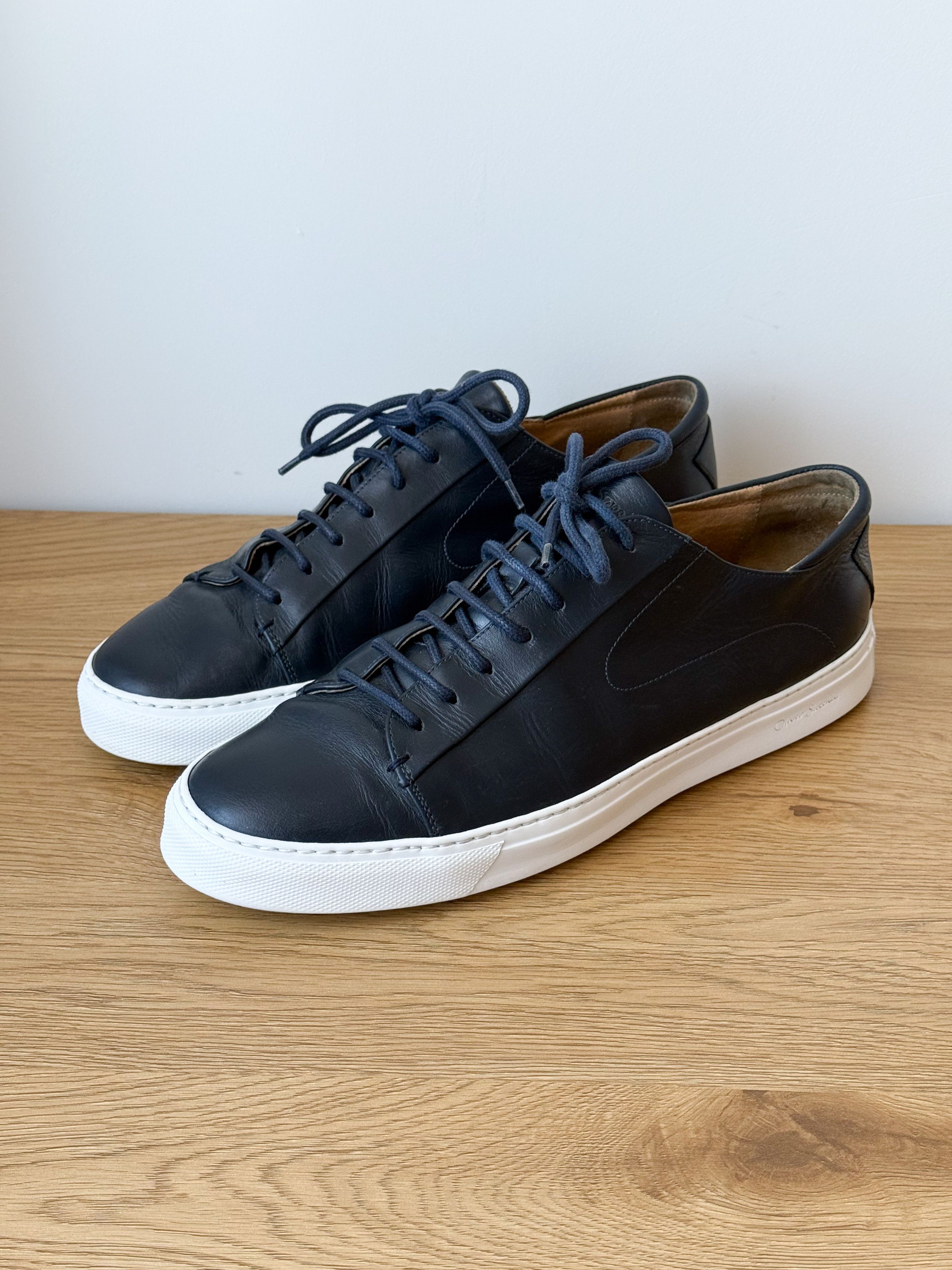 Oliver Sweeney Sirolo Leather Sneakers Made In Italy Us 11 in Blue, Men's — image 4 of 6