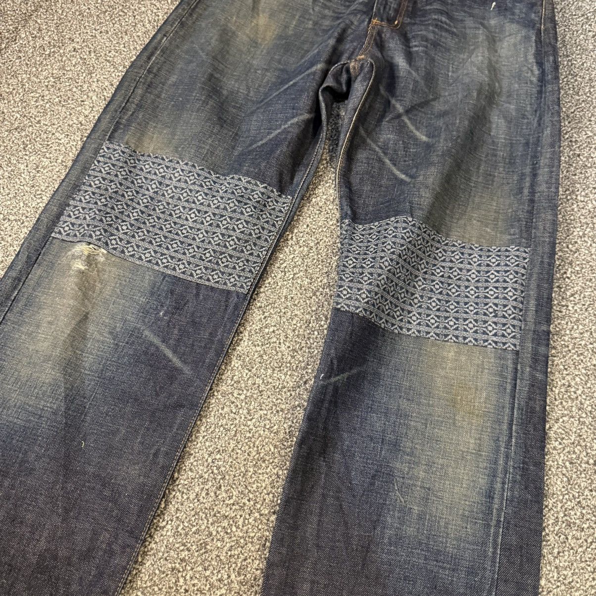 Indigo Vintage Selvedge Japanese Indigo Wrangler Blue Bell Denim Size US 29 - 4 Thumbnail