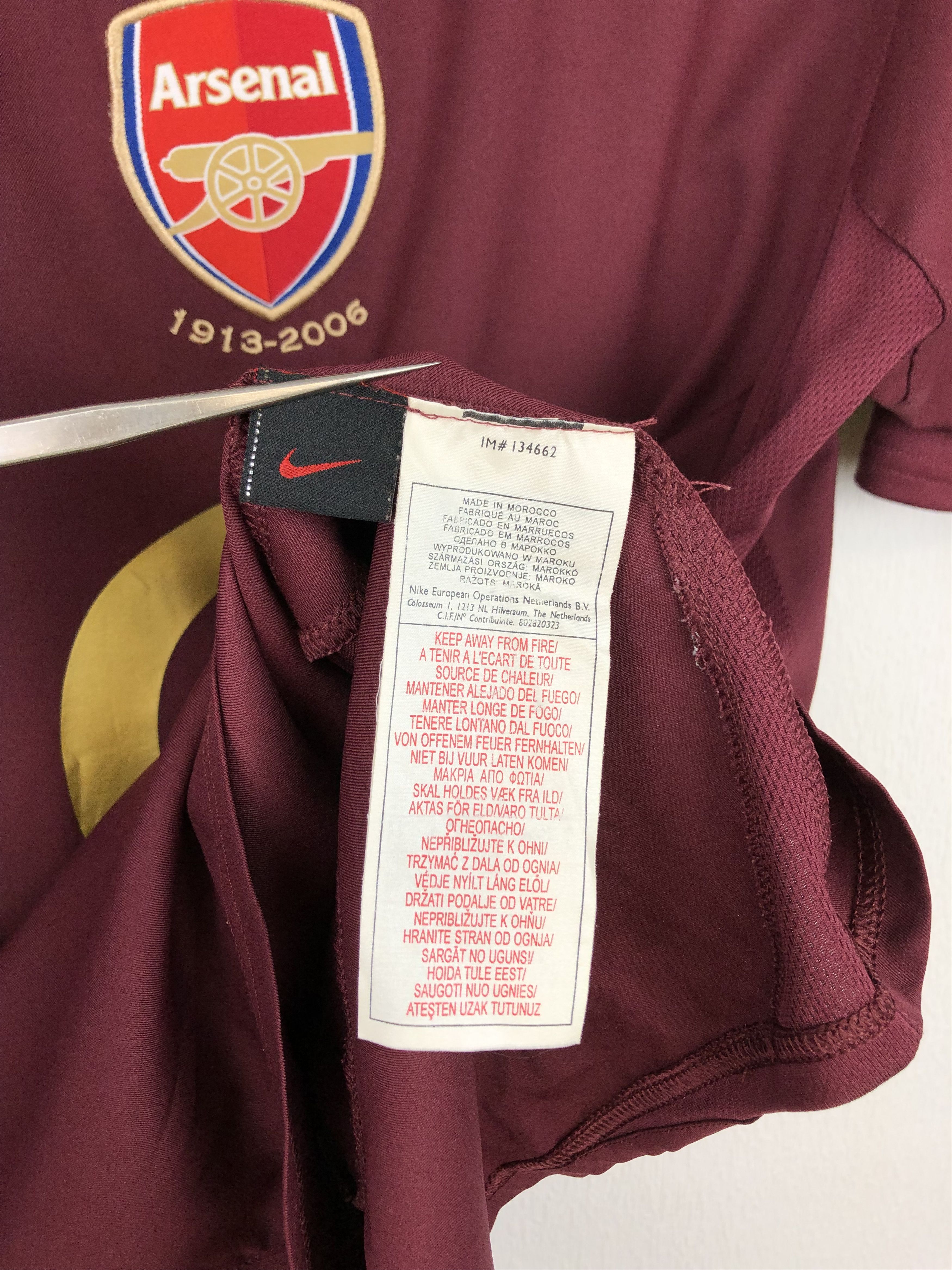 Nike Arsenal football shirt Soccer Nike Jersey Gunners Tee Hype Size US S / EU 44-46 / 1 - 6 Thumbnail