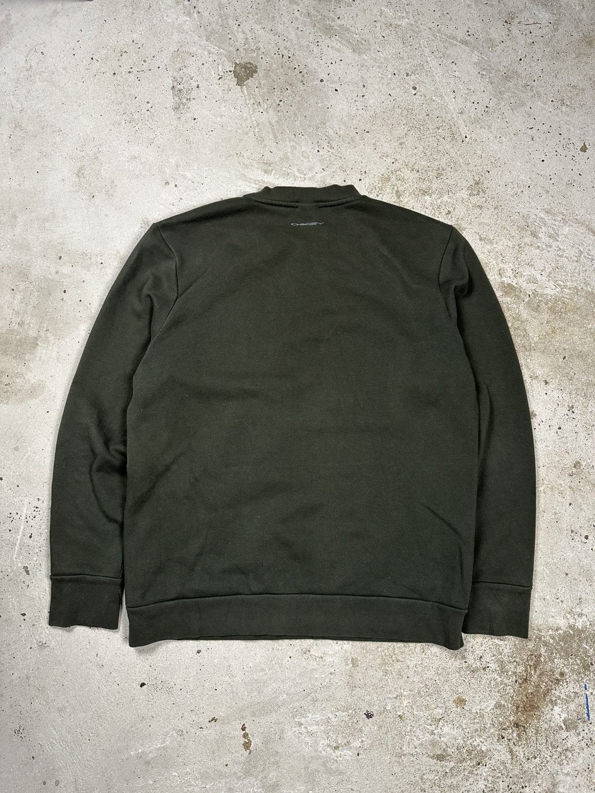 Oakley Vintage Oakley Khaki Nylon Hybrid Sweatshirt Crewneck Size US XL / EU 56 / 4 - 2 Thumbnail