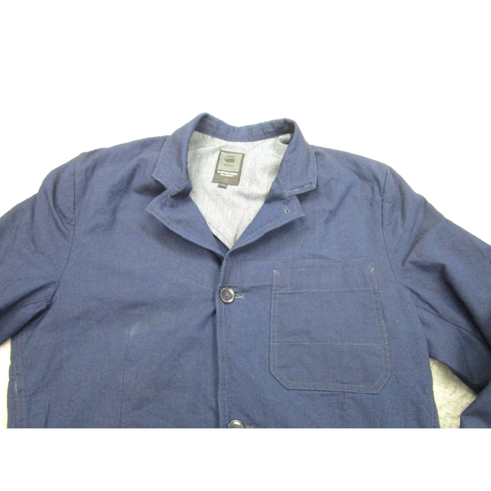 G-Star G-Star Jacket Mens 40 Blue Blazer Sport Coat Shattor Omega Correct Size 40R - 2 Thumbnail