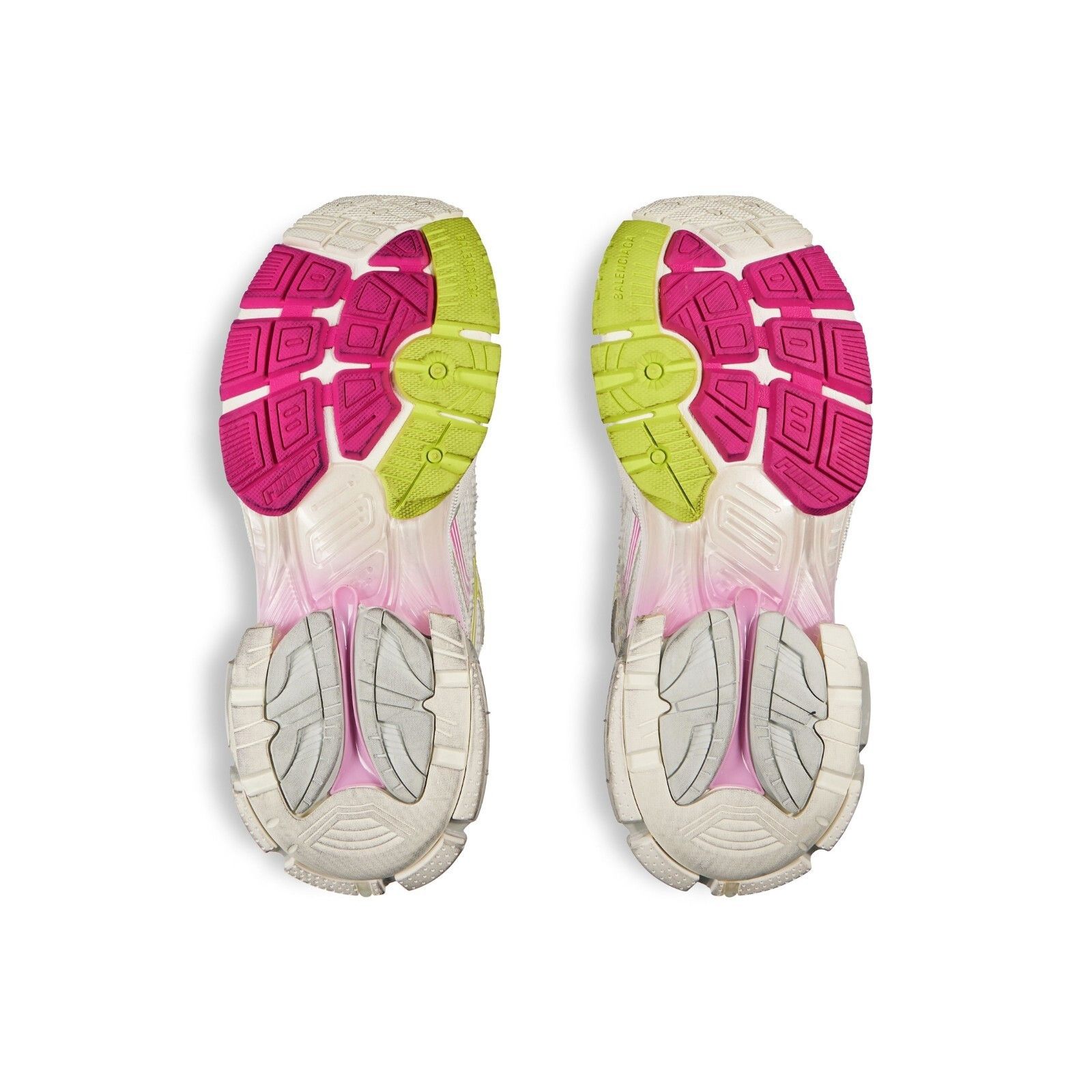 BALENCIAGA Runner Gradient $1190 Women's White/Pink/Grey/Yel
