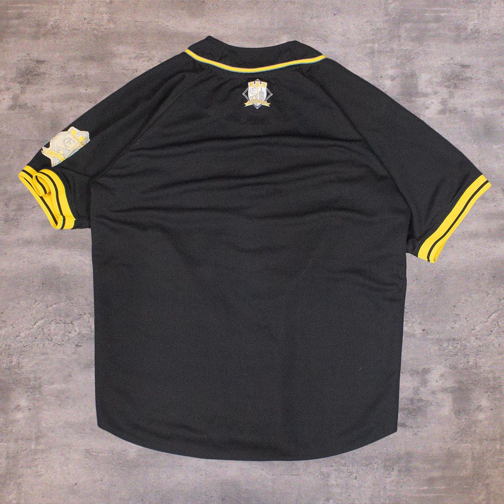 Vintage Y2K 2000's ECO Wisco Black Short Seleeve Base Ball Jersey Size US L / EU 52-54 / 3 - 2 Thumbnail