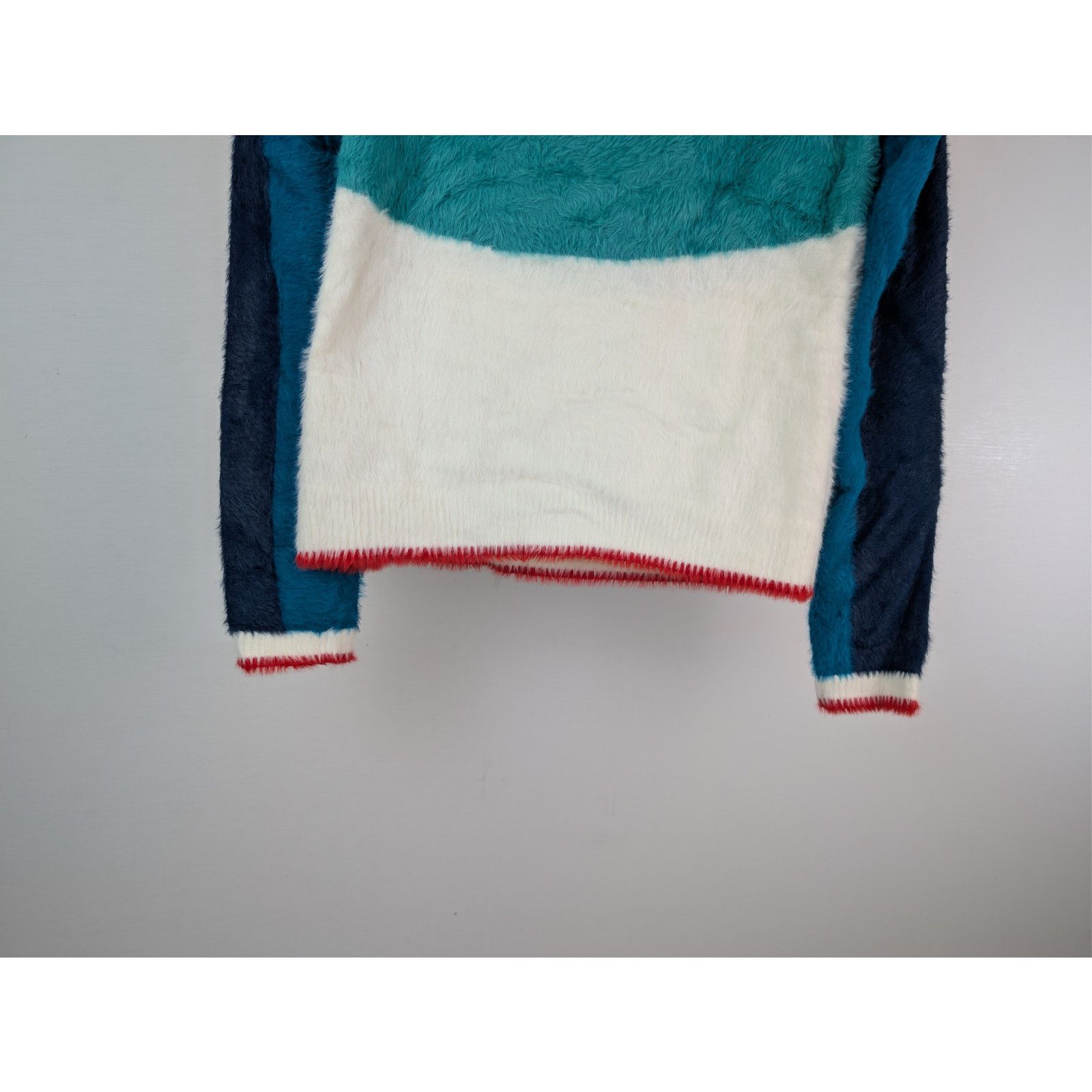 Casablanca o1rshd1 Nylon Sport Fluffy Polo Long Sleeve Shirt in Blue Size US M / EU 48-50 / 2 - 12 Thumbnail