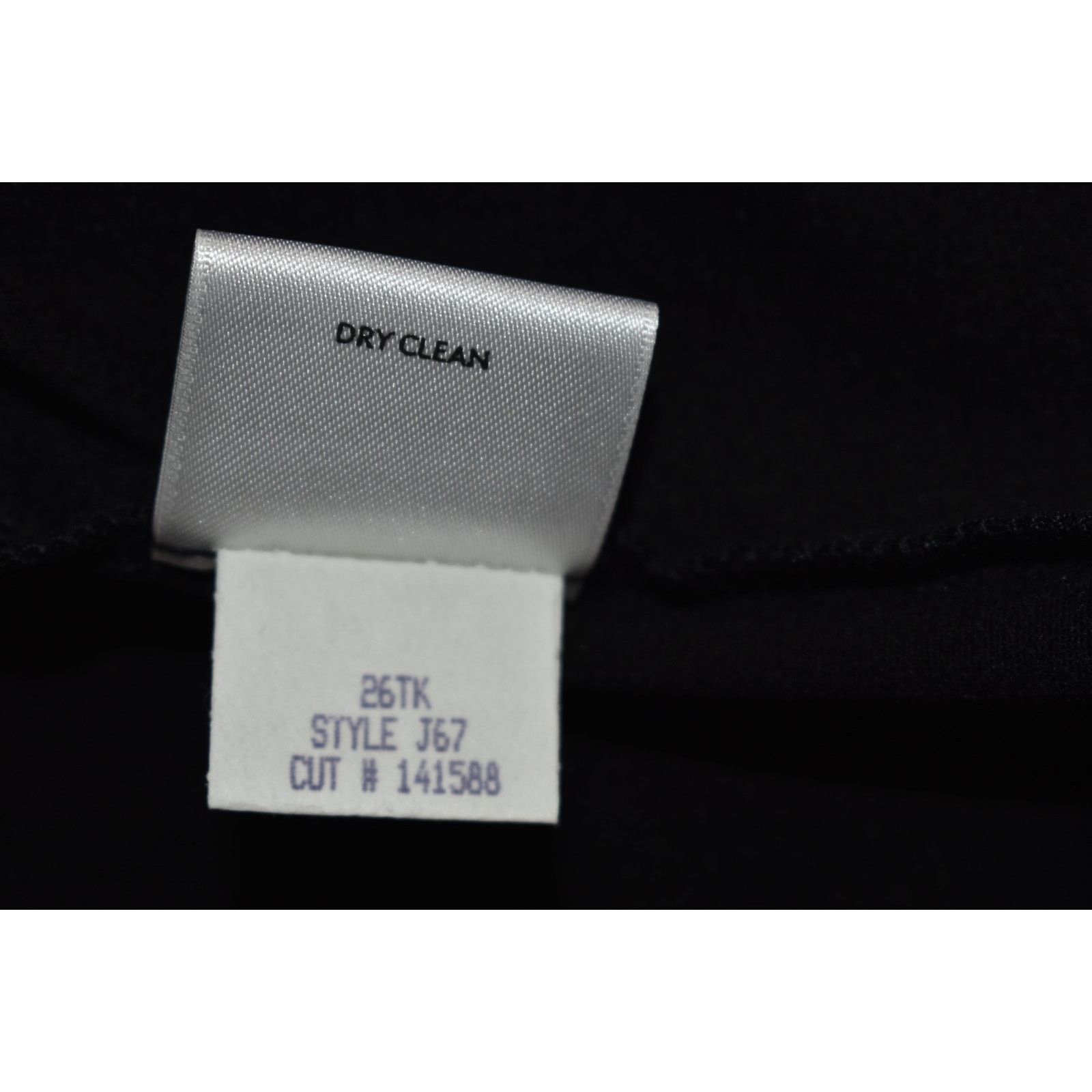 Eileen Fisher EILEEN FISHER Black Viscose/Nylon Full Zip Front Jacket Sz L Size L / US 10 / IT 46 - 6 Thumbnail