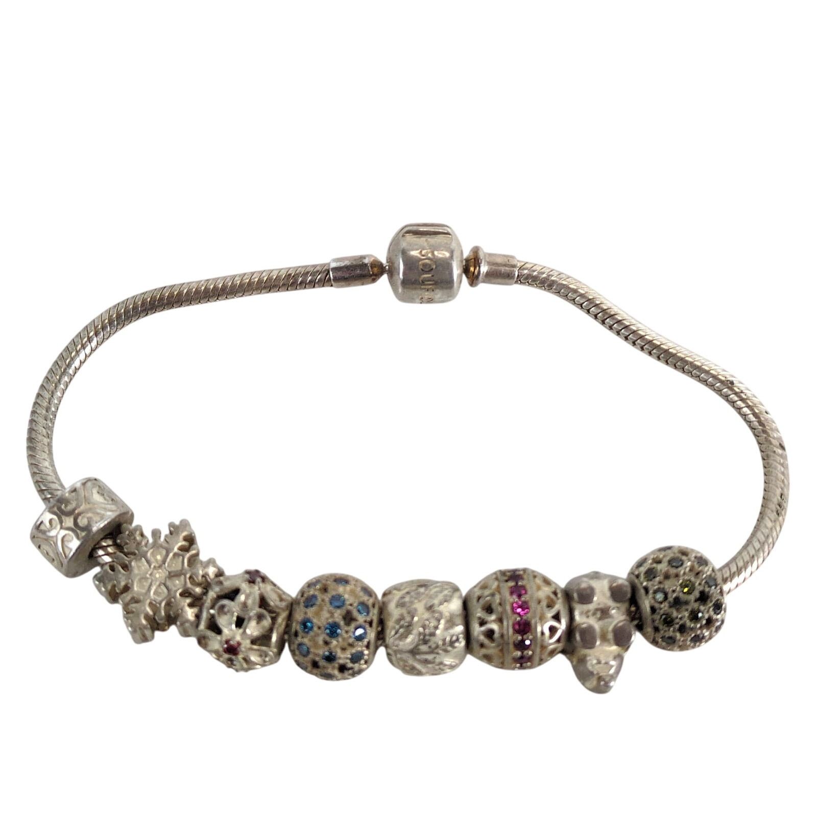Other Soufeel 925 Sterling Silver Charm Bracelet w/ 8 Charms Size ONE SIZE - 2 Thumbnail