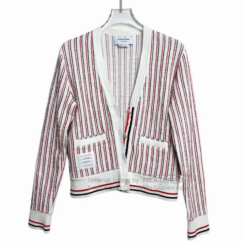 Thom Browne Thom Browne Striped Cardigan Size 38. Size US XS / EU 42 / 0 - 1 Thumbnail