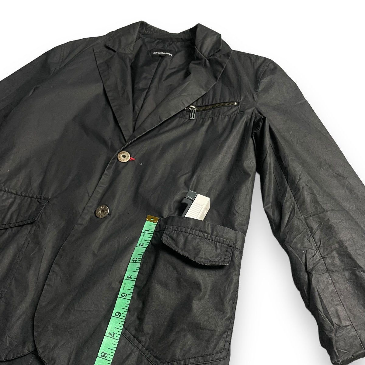 Calvin Klein VINTAGE CALVIN KLEIN PVC LEATHER PADDED BLAZER COAT JACKET Size US M / EU 48-50 / 2 - 6 Thumbnail