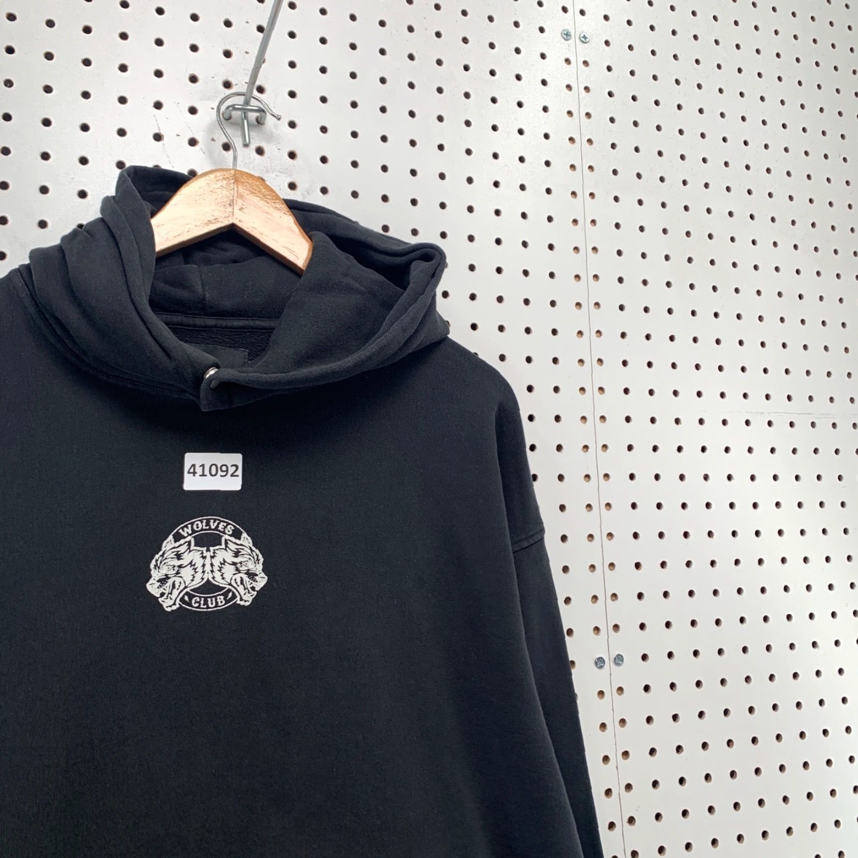 Darc Sport VINTAGE Darc Sport Wolves Club Hoodie Black Graphic Pullover Men Large Gothic Skull Size US L / EU 52-54 / 3 - 6 Thumbnail