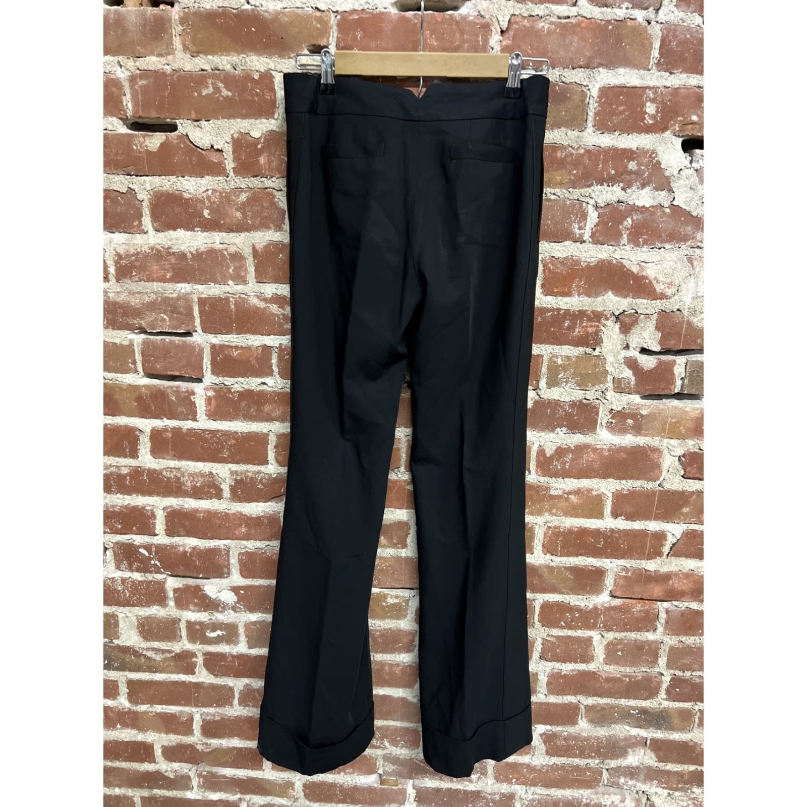 Marc Jacobs Marc Jacobs Wool Black Flare Pants US Sz 4 Women Regular Ankle Inseam 28 100% Wool Flare Pants Womens Pants Black 4 Size 27" / US 4 / IT 40 - 2 Thumbnail