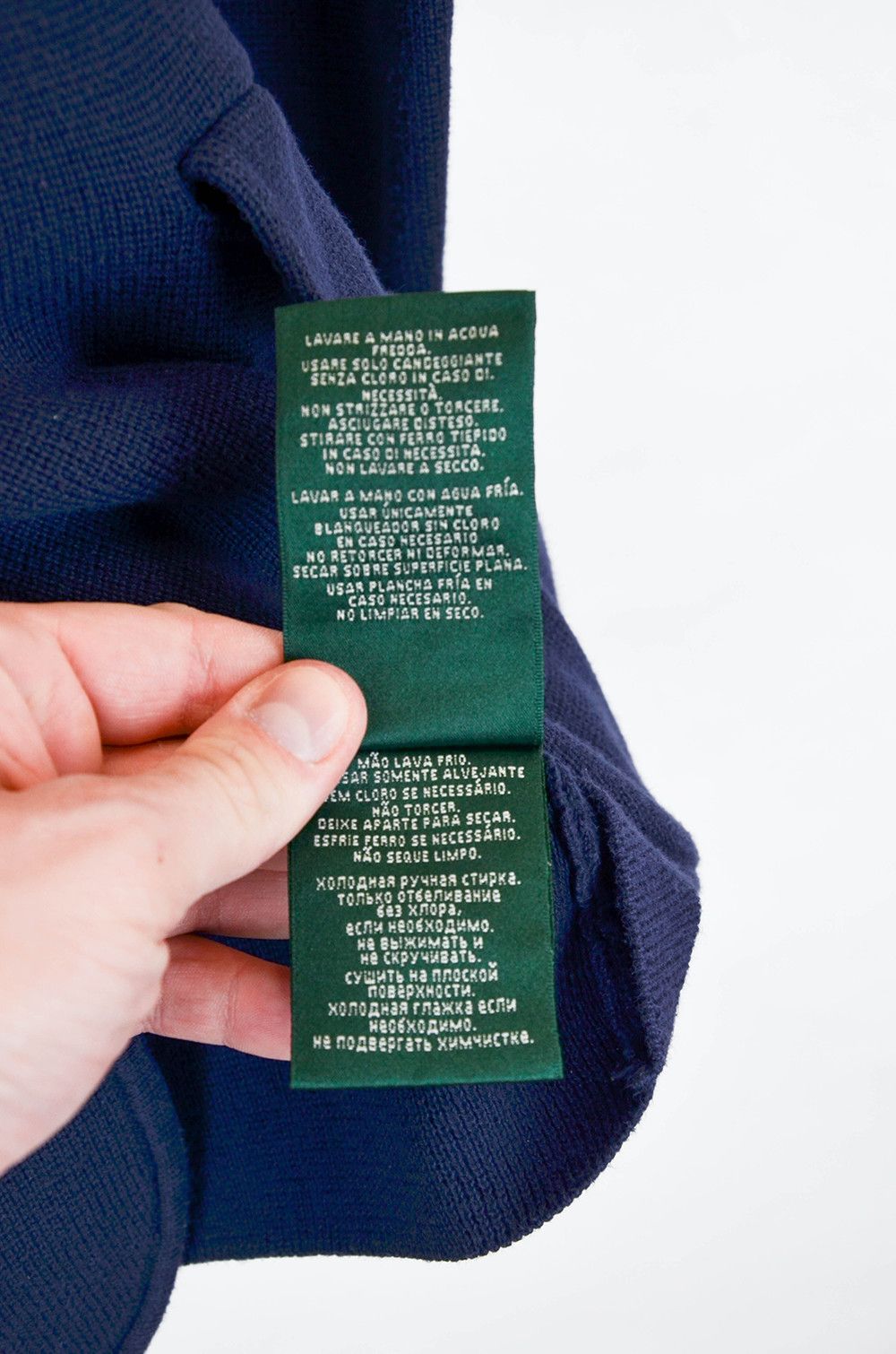 Lauren Ralph Lauren × Vintage Ralph Lauren Women’s Navy Blue Knit Blazer Embroidered - M Size M / US 6-8 / IT 42-44 - 10 Thumbnail