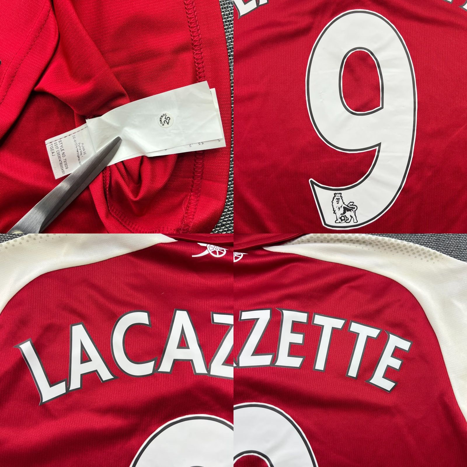 Puma Arsenal 2017 2018 Home Alexandre Lacazette Mens Football Jersey Small Puma Shirt Size US S / EU 44-46 / 1 - 9 Thumbnail