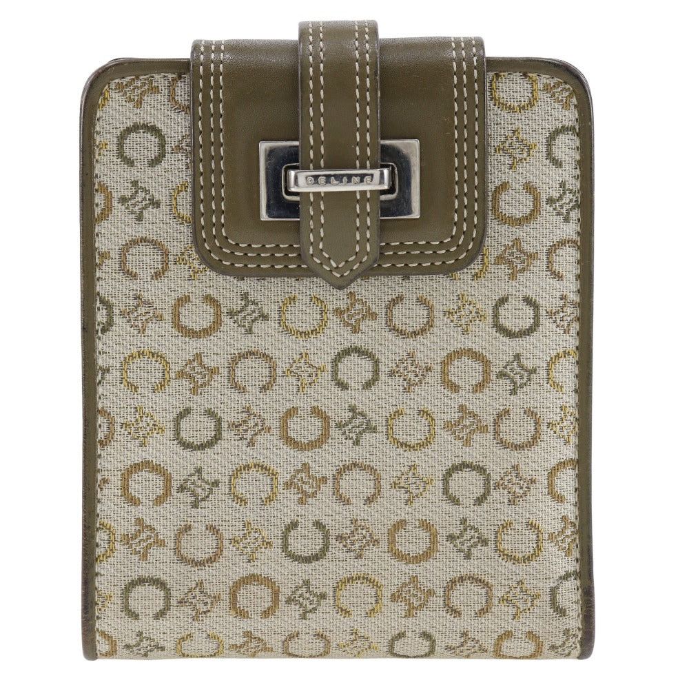 image of Celine Céline Triomphe Wallet in Beige, Women's