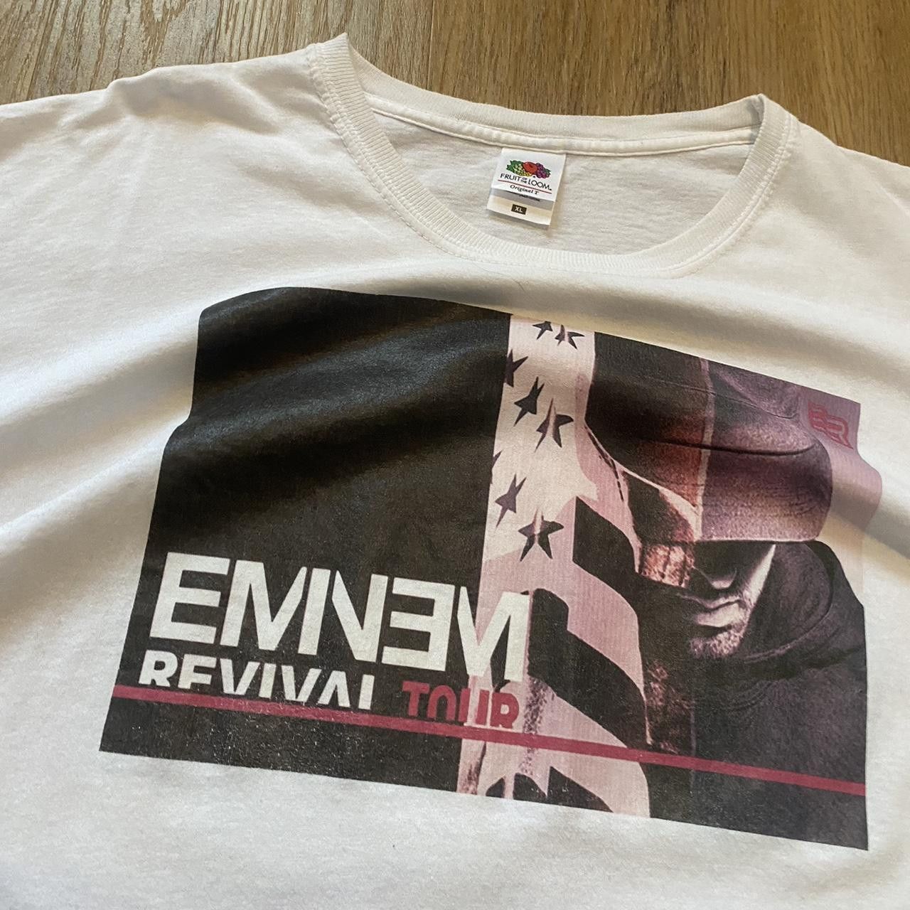 Fruit Of The Loom White Eminem Revival 2018 cotton t-shirt #Eminem Size US XL / EU 56 / 4 - 3 Thumbnail