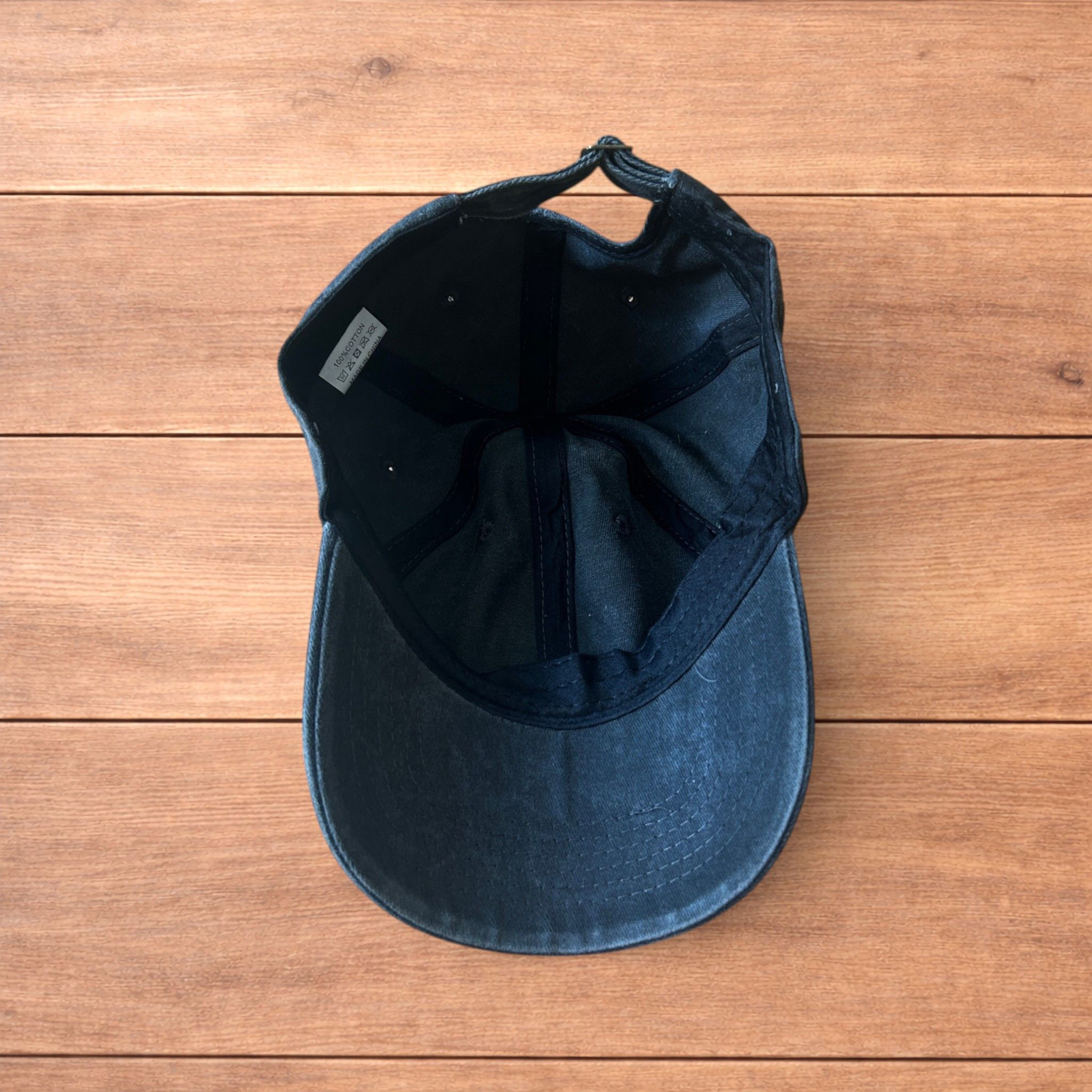 Japanese Brand Vintage style Radiohead cap hat in washed grey. Size ONE SIZE - 6 Thumbnail