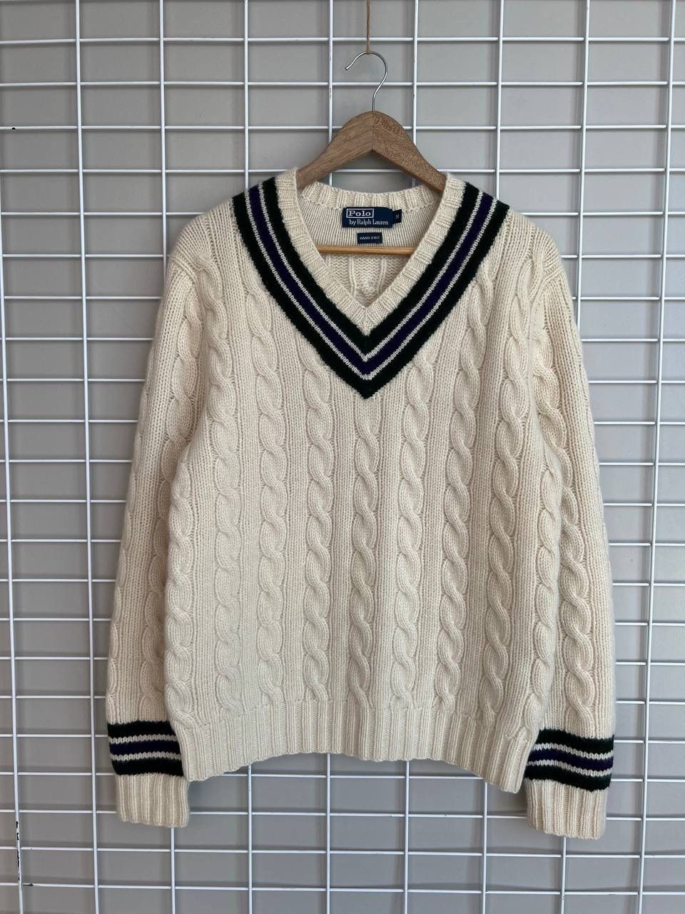 Polo Ralph Lauren Polo Ralph Lauren Wimbledon Knit Cashmere Sweater Size M Size US M / EU 48-50 / 2 - 1 Thumbnail