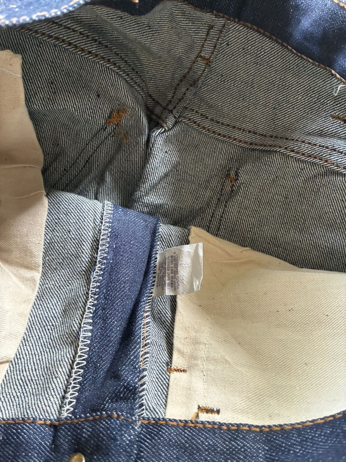 Vintage Vintage 60s cotton denim bell bottom flares Size US 32 / EU 48 - 3 Thumbnail