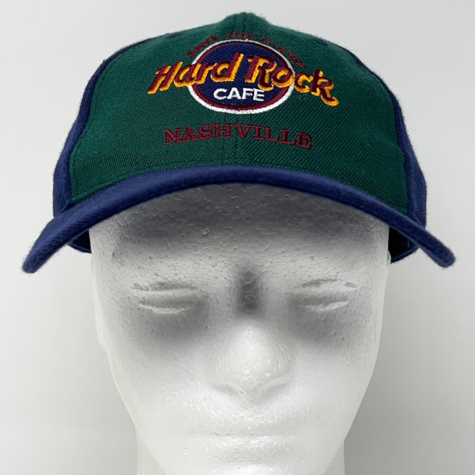Hard Rock Cafe Vintage 90s Hard Rock Cafe Nashville Hat Baseball Cap Blue Size ONE SIZE - 2 Thumbnail