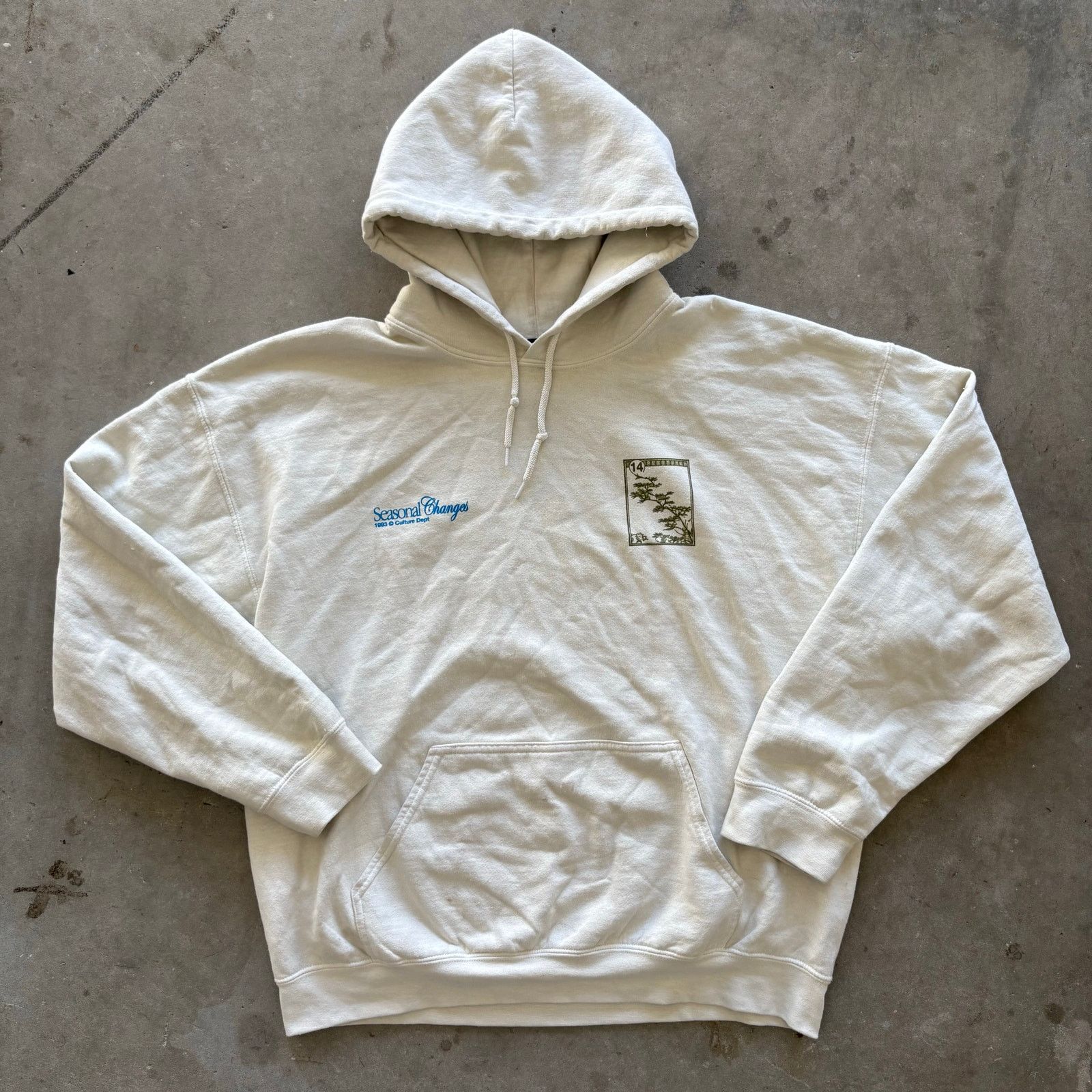Urban Outfitters Creme Urban Outfitters Seasonal Changes Hoodie Size US M / EU 48-50 / 2 - 2 Thumbnail