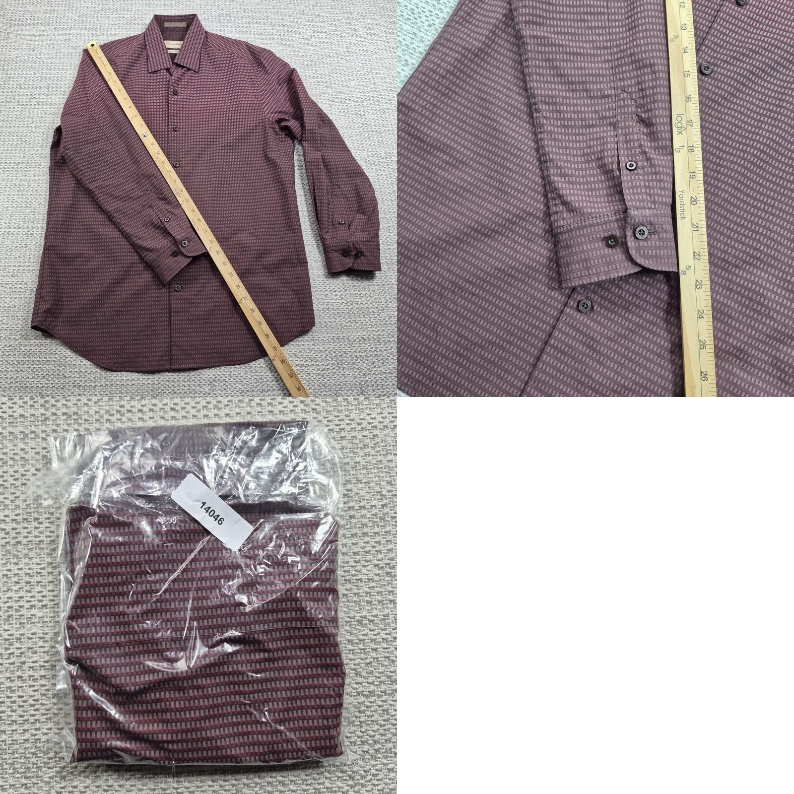 Tommy Bahama Tommy Bahama Button Up Shirt Mens Small Island Modern Long Sleeve Silk Blend Red Geometric Casual Size US S / EU 44-46 / 1 - 9 Thumbnail