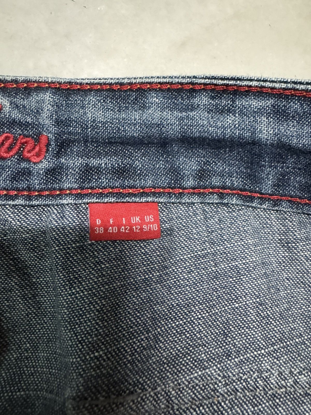 Esprit 💥BAGGY FLARE💥VINTAGE ESPRIT MUDWASH CARGO JEANS SICK DISTRES Size US 31 - 13 Thumbnail