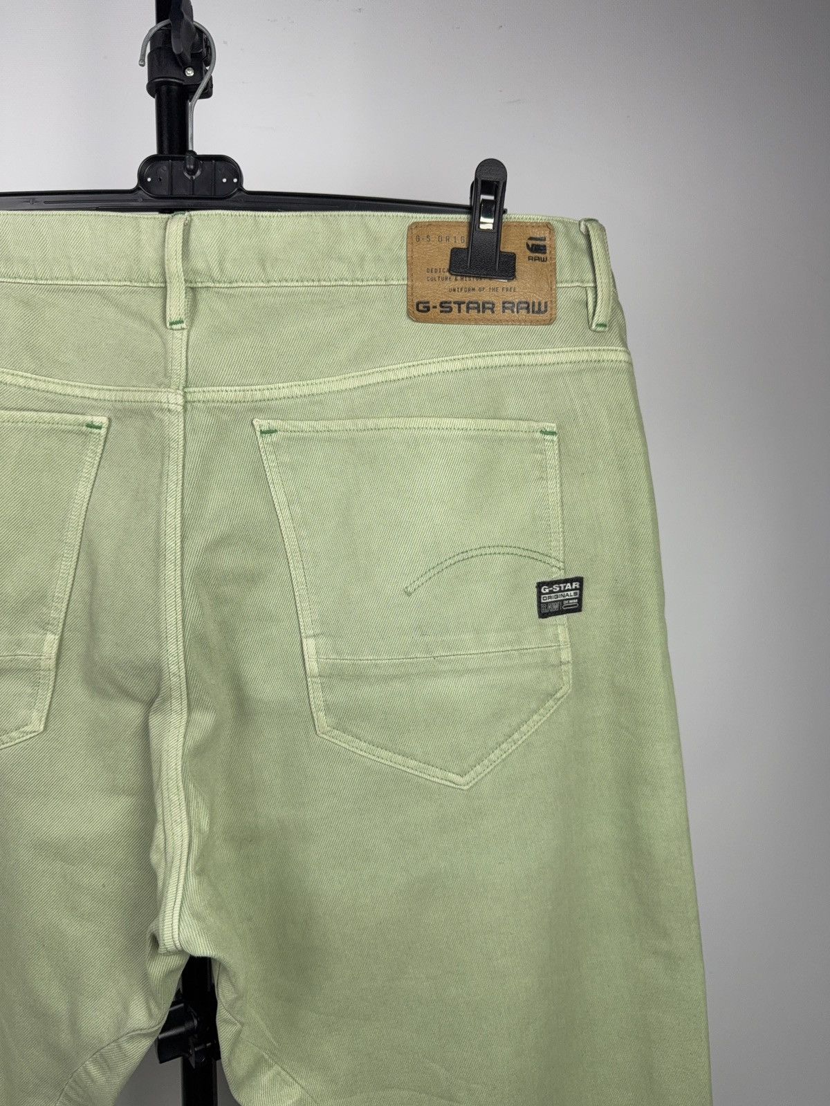 G-Star Retro 00s Avant Garde G-Star RAW 3D Tapered Mint Green Jeans Size US 36 / EU 52 - 10 Thumbnail