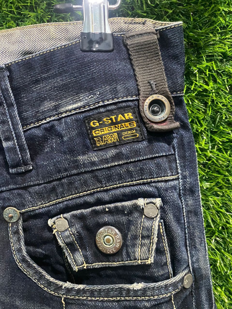 G-Star × Vintage Vintage G-Star Raw Straight Cut Denim Size US 32 / EU 48 - 4 Thumbnail