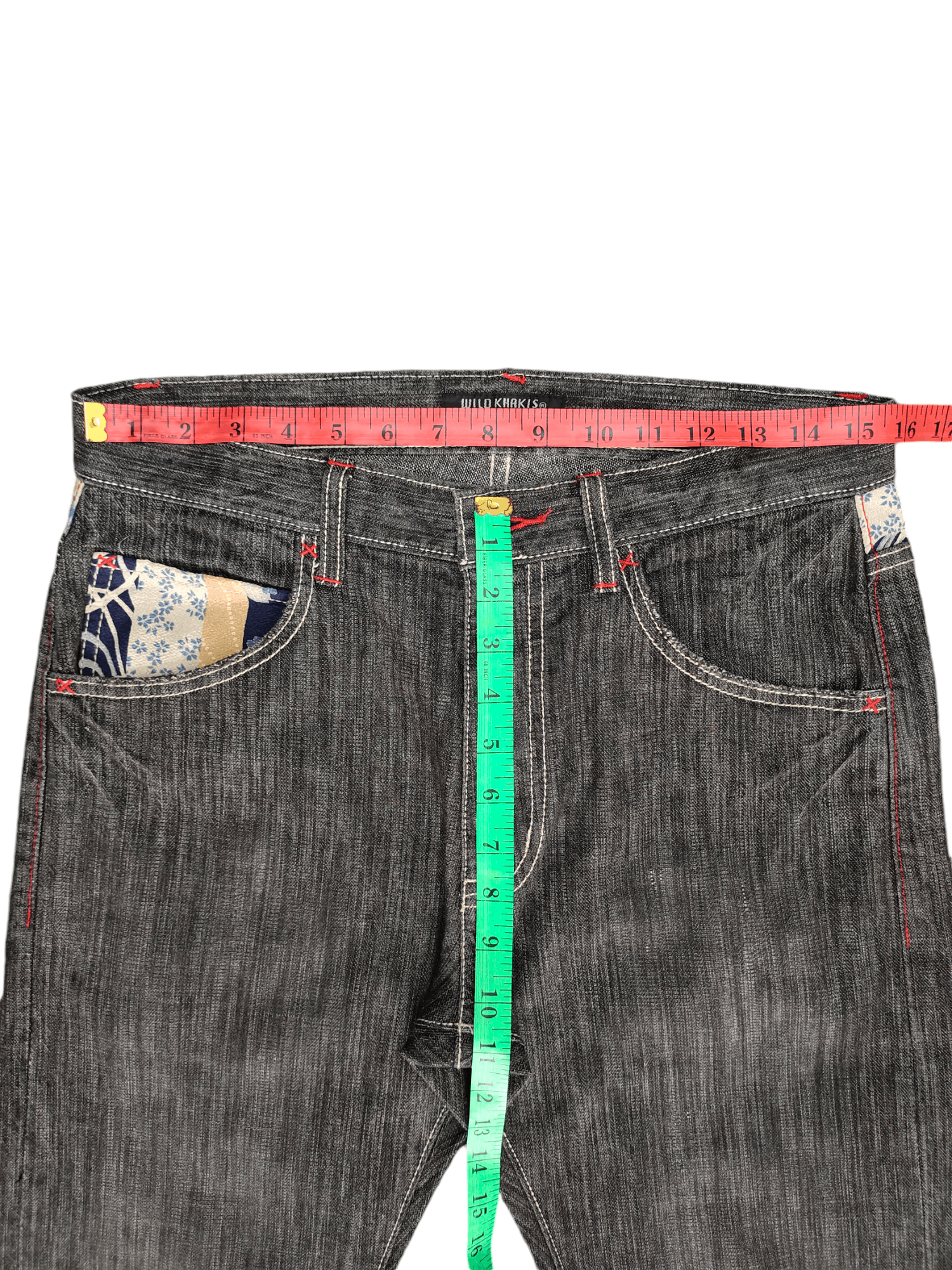 Karakuri Tamashii Vintage Y2k Wild Khakis Sukajan Sakura Jeans Karakuri Style Size US 32 / EU 48 - 9 Thumbnail