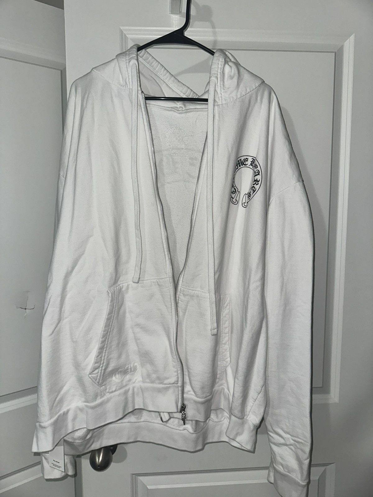 Chrome Hearts White Floral Horseshoe Zip Up Jacket Size US XXL / EU 58 / 5 - 2 Thumbnail