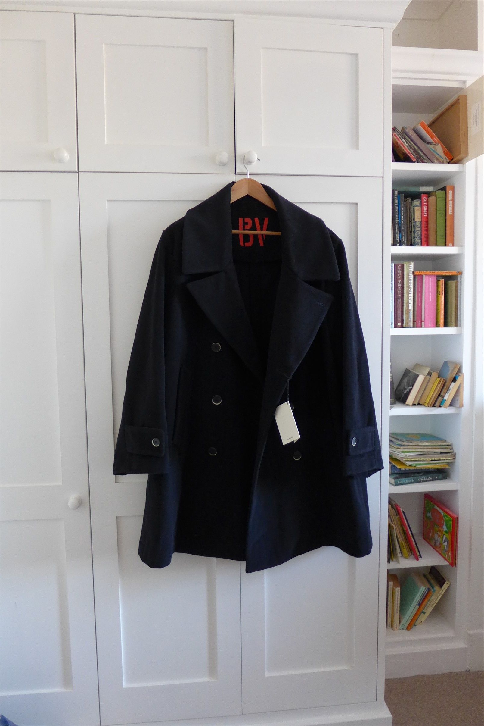 Barena Barena Oversized Arctic Peacoat - Navy Wool Size US XL / EU 56 / 4 - 10 Thumbnail