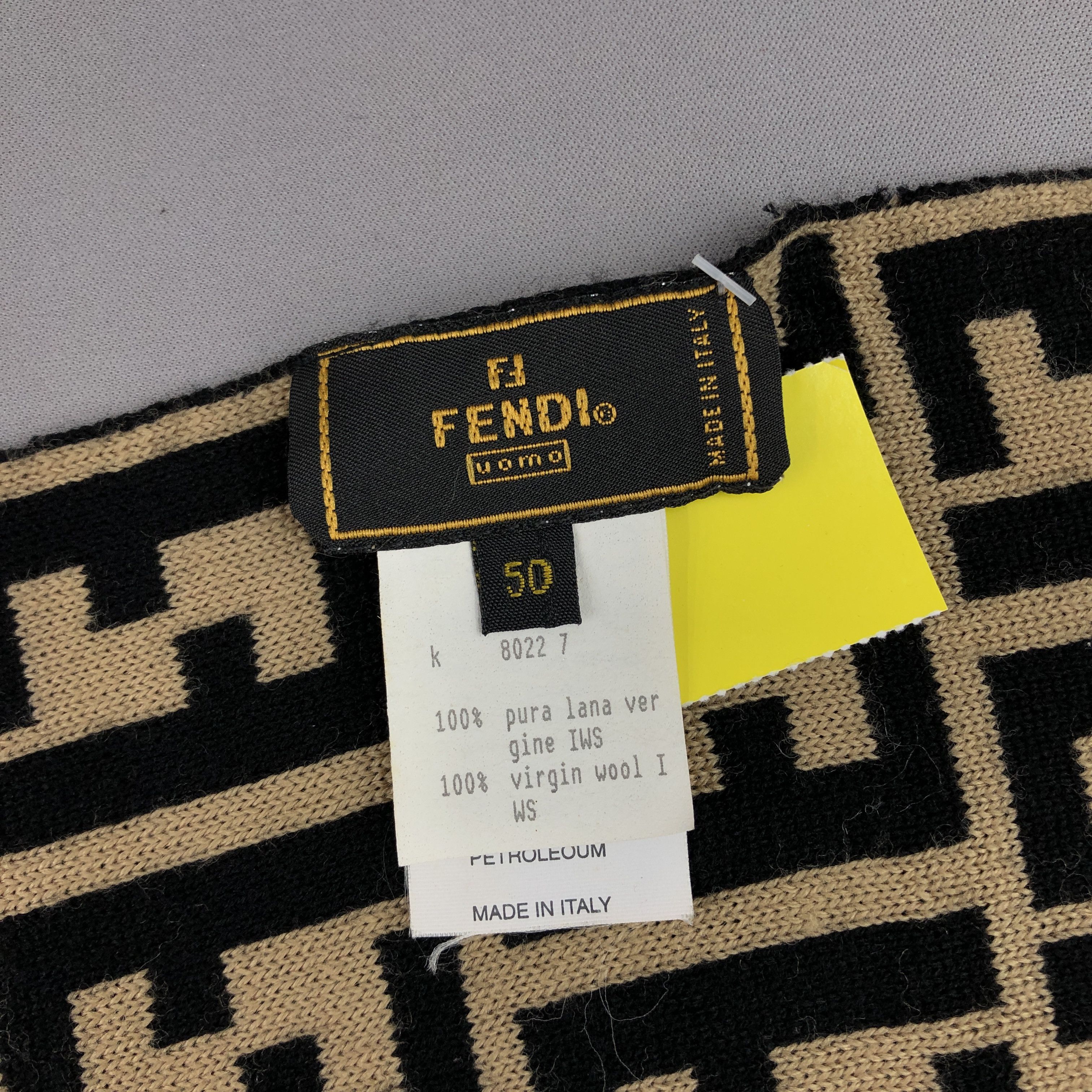 Fendi × Vintage Vintage Fendi Scarf Fendi Zucca FF Monogram Long Scarves Size ONE SIZE - 7 Thumbnail