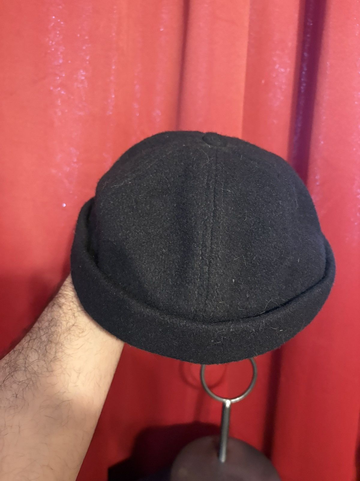 Crown Cap Vintage Crown Cap Brimless Hat Wool Hipster Beanie Grail Size 26 - 1 Thumbnail