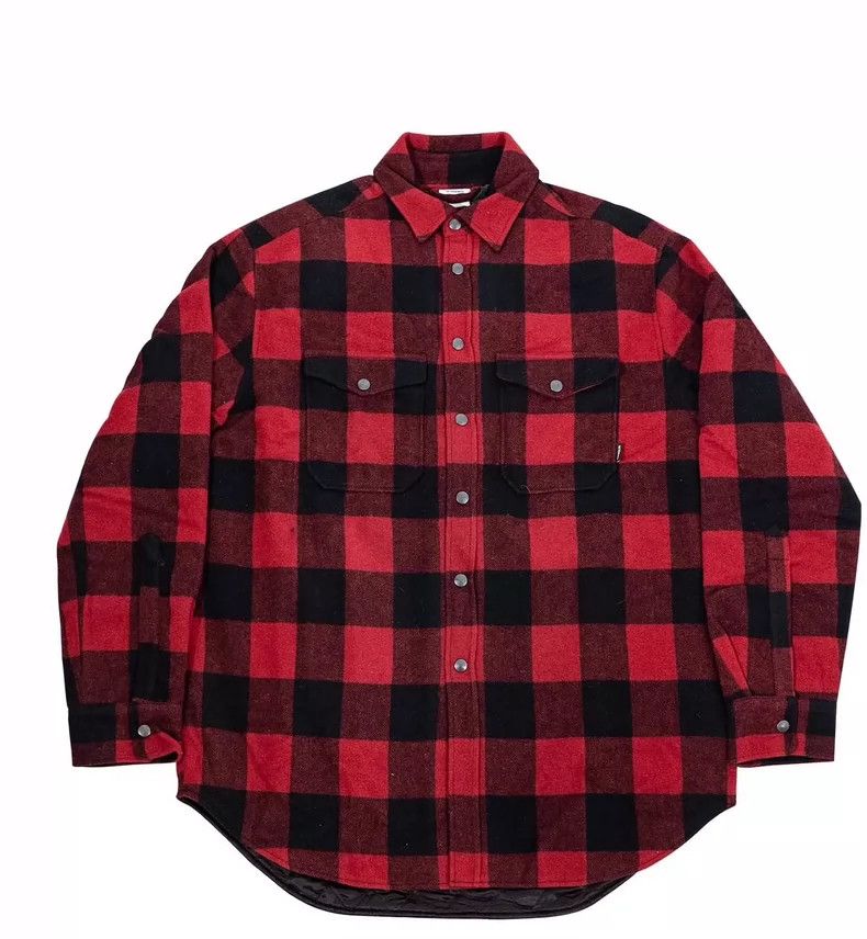 Vetements Vetements Red plaid checkered shirt jacket Size US M / EU 48-50 / 2 - 2 Thumbnail