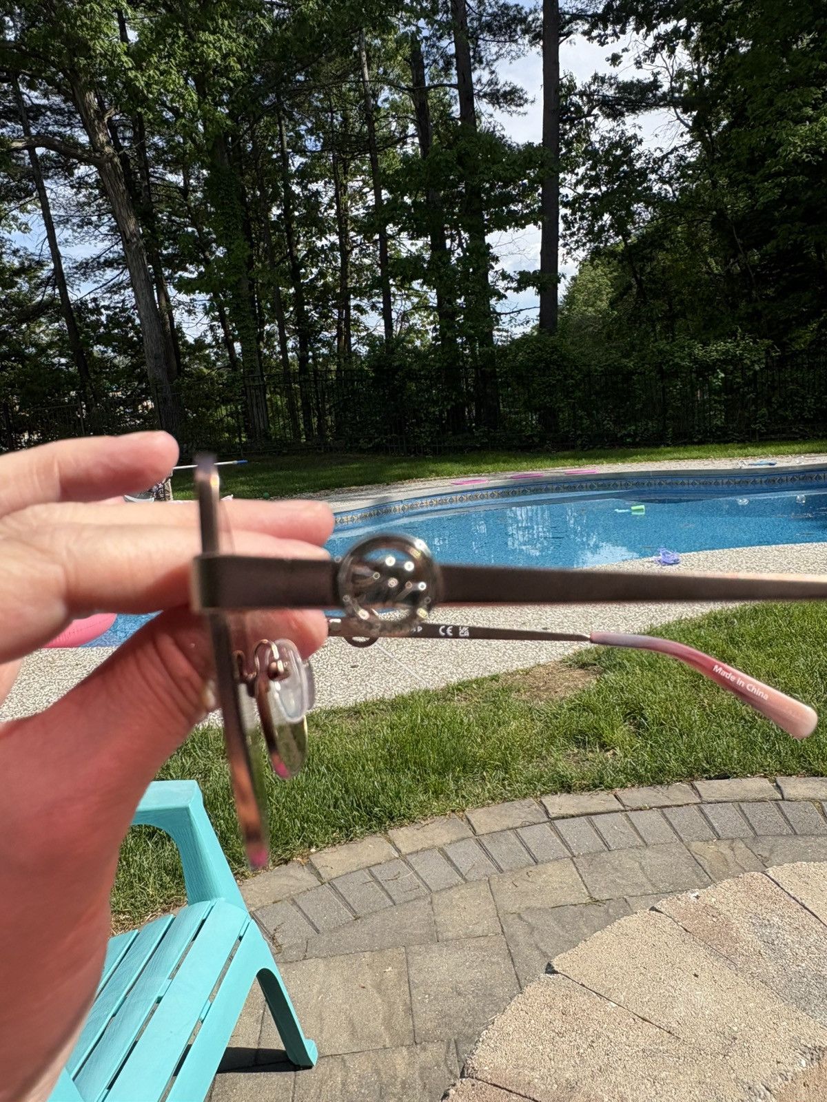 Longchamp Longchamp Pink Champagne Sunglasses Size ONE SIZE - 4 Thumbnail
