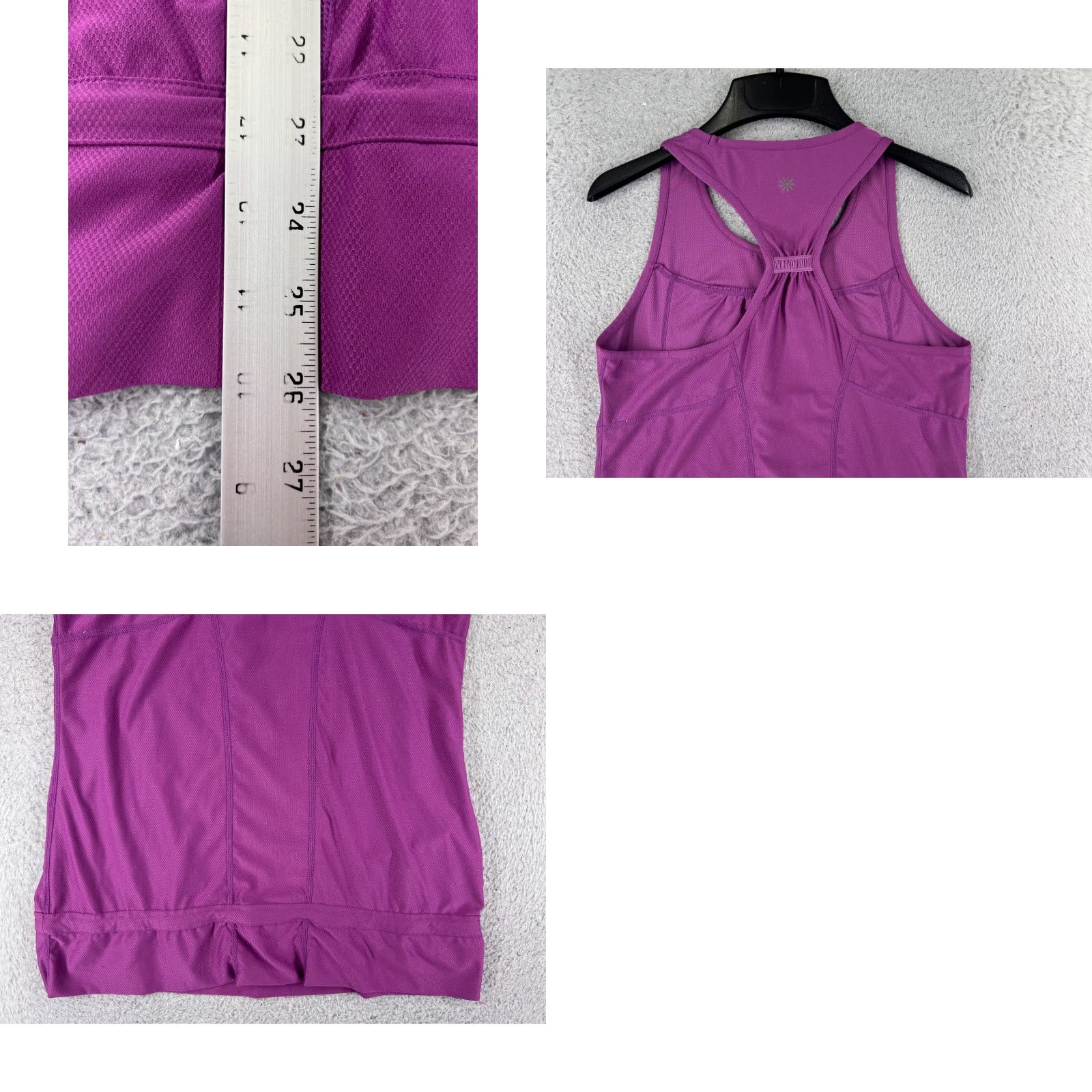 Athleta Athleta Shirt Womens Small Purple Tank Zipper Pocket Polyester Blend Stretch Size S / US 4 / IT 40 - 9 Thumbnail