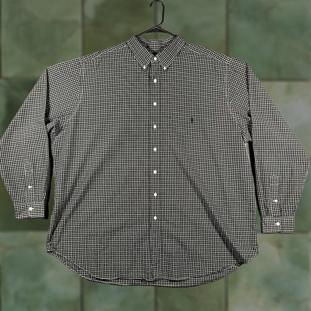 Ralph Lauren Ralph Lauren Shirt Mens 3XLT Black Check Button Down Long Sleeve Big Tall Size US XXL / EU 58 / 5 - 1 Thumbnail
