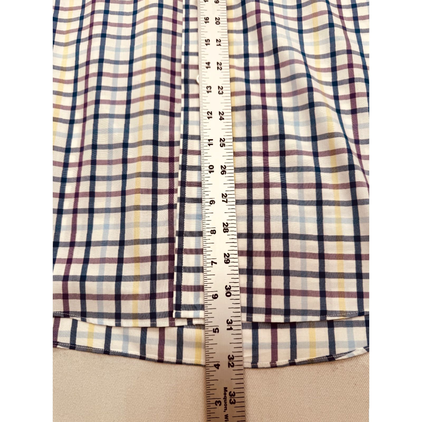 Jos. A. Bank JOS A BANK Long Sleeve Button Up Shirt Mens Large Checked Travelers Collection Multicolor Size US L / EU 52-54 / 3 - 6 Thumbnail